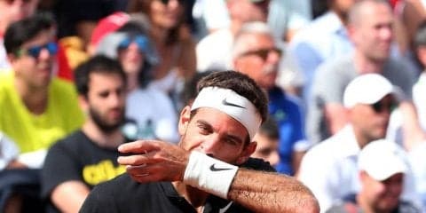 デル ポトロが第2セット終盤で棄権、ゴファンが準々決勝へ[男子テニスATPワールドツアー マスターズ1000 ローマ]