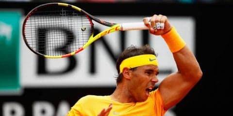 ナダル、第1セット落とすも逆転勝利。準決勝でジョコとBIG4対決[男子テニスATPワールドツアー マスターズ1000 ローマ]