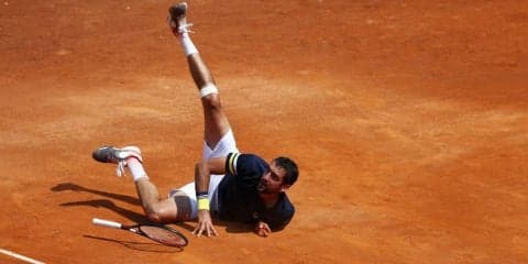 チリッチ、転倒しながらもマッチポイントを握るハプニング[男子テニスATPワールドツアー マスターズ1000 ローマ]