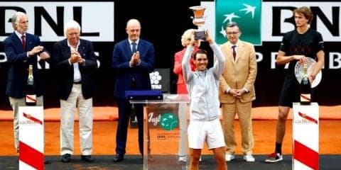 【5月20日ローマまとめ】ナダルが5年ぶり8回目の優勝を果たす。女子はスビトリーナが2連覇達成