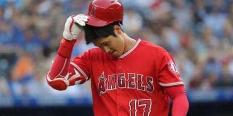 【MLB】大谷翔平、第4打席で真ん中直球を見逃し三振　2打席連続、好機で凡退