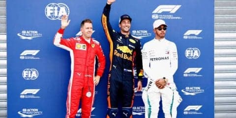 【F1 モナコGP】リカルドが自身2度目のポールポジションを獲得