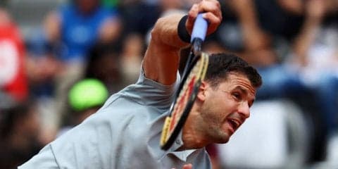 【速報】世界5位ディミトロフが第1セット先取。初戦世界182位相手に順調な出だし[全仏オープン]