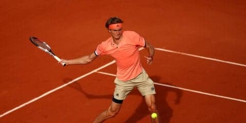 【速報】ズベレフが圧勝で2回戦進出。69分のスピード勝利[全仏オープン]