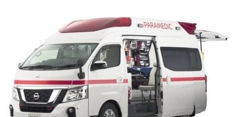 日産、リチウムイオン補助バッテリー搭載の救急車を出展予定…東京国際消防防災展