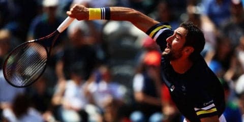 【速報】チリッチ、降雨中断も落ち着いて第2セットを連取[全仏オープン]