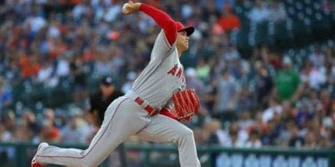 【MLB】大谷メジャー自己最速163キロ！　2度の雨天中断で5回1失点で降板
