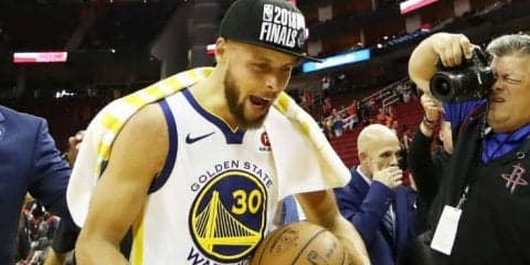 苦戦の末ファイナルの舞台にたどり着いたステフィン・カリー「4年連続でもファイナル進出は特別」