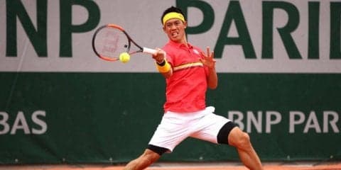 錦織「ピンクは珍しいですね」ローランギャロス仕様のウェアについて語る[全仏オープン]