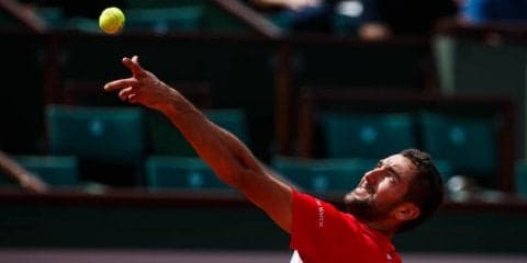 【速報】チリッチ、フォニーニとの4回戦第1セットは接戦の末6-4で先取[全仏オープン]