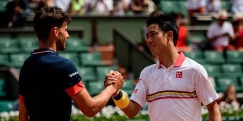 錦織「とにかく集中できなかったし、ちょっと緊張していたかも」、ティームは対照的に「最高のスタートだった」[全仏オープン]