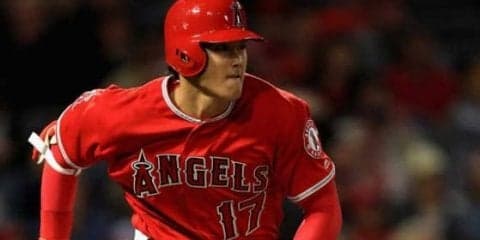 大谷、一塁まで秒速8.72メートルで内野安打　最後に流してもMLB平均上回る