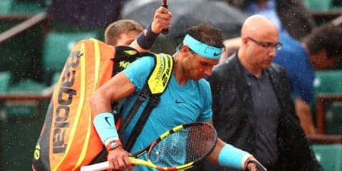 【速報】ナダルが第2セットをリードしたところで降雨順延に[全仏オープン]