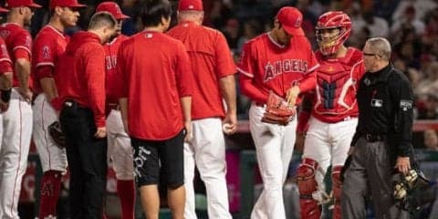 【MLB】右手中指のマメで降板の大谷翔平　ソーシア監督は「酷い感じはしない」