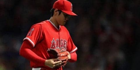 【MLB】大谷、5回に投球練習のみで緊急降板　右中指のマメと球団発表　今季2度目