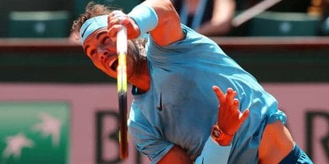 雨を味方につける男、ナダル。[全仏オープン]