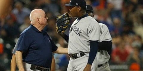 【MLB】田中将大に加えて守護神チャップマンも異常!?　16セーブ目も左膝腱炎が悪化か