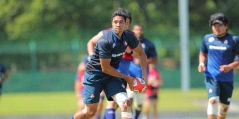  日本代表のトゥポウは「ラインスピード大事」。力強さと万能性に期待。 