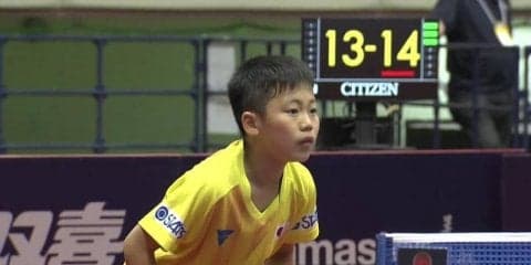 11歳・松島輝空 ワールドツアーデビュー！＜卓球・ジャパンOP＞