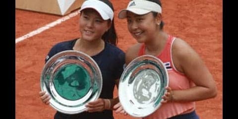 「勝ってチューしたかった」穂積・二宮ペアが全仏準Ｖで手にしたもの