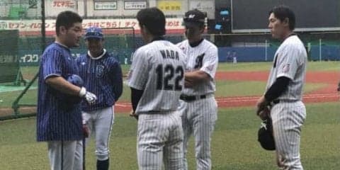 ロッテのルーキー安田＆和田、筒香の打撃練習を見学「刺激になってくれれば」