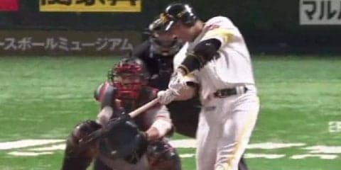 ホークス市川が逆転2ラン　2013年まで在籍した古巣巨人に特大弾浴びせた