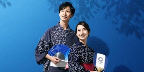 東京オリンピックエンブレム入りの浴衣が登場