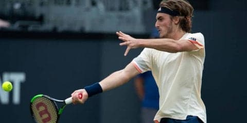 チチパスが雨天中断やマッチポイントのピンチを乗り越えジャジリに勝利、準々決勝へ[リベマ・オープン]