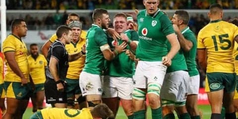  欧州王者アイルランドが豪州にリベンジ　NZは14人のフランス下し連勝 