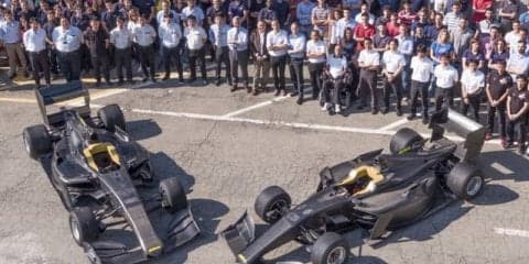 【スーパーフォーミュラ】来季型マシン「SF19」のテストカーがダラーラ社でラインオフ