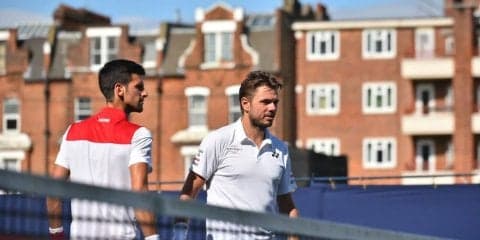 【6/20ロンドン試合結果】ジョコ／ワウリンカ ダブルス初戦敗退。シングルスでは第1シードのチリッチがベスト8進出。元世界3位ワウリンカは2回戦敗退。