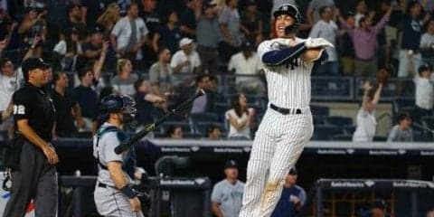 【MLB】これぞスタントンの驚愕パワー　192キロ弾丸安打＆189キロ史上最速サヨナラ弾