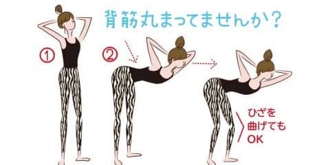 お尻から背中のラインを整えよう