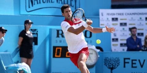 【6/21ロンドン試合結果】ジョコが世界5位ディミトロフに快勝でベスト8入り。キリオスとマナリノも準々決勝進出