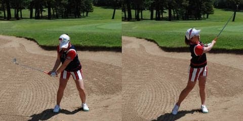 「出すだけでOK」のショットは誰でも打てる？　宮里美香のバンカーレッスン