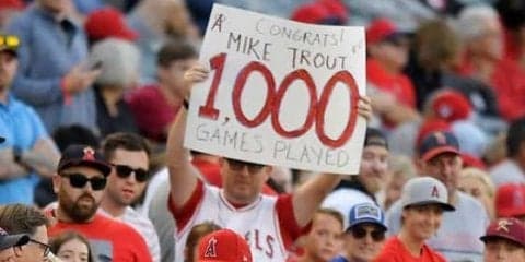 【MLB】トラウト、26歳で通算1000試合出場到達　圧倒的実績も「まだまだ上達したい」