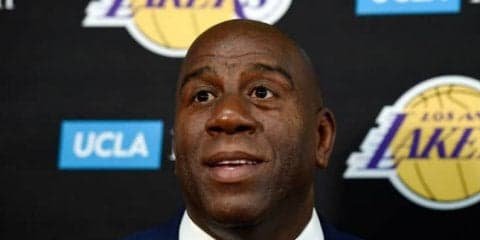 レイカーズ球団社長のマジック・ジョンソンが決意「2年で結果が出なければ辞任」