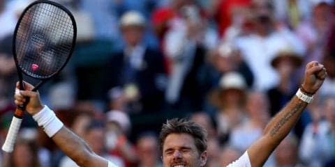 元世界3位ワウリンカ「勝てて最高の気分」、世界6位ディミトロフを破り1回戦突破[ウィンブルドン]