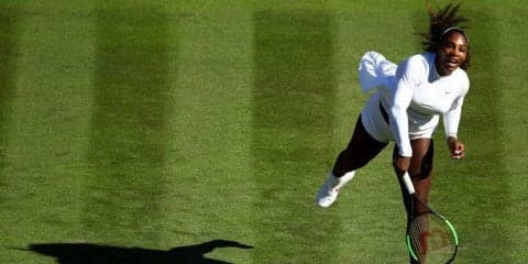 セレナは、芝のグランドスラム初戦でストレート白星[ウィンブルドン]