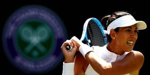 ムグルッサは1ブレークも許さない白星で2回戦へ、観衆は「公平で平等だった」[ウィンブルドン]