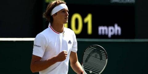 ズベレフが圧倒しストレートで1回戦突破[ウィンブルドン]