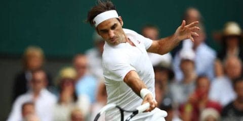 【速報】フェデラーが堅実なプレーで第2セットも連取[ウィンブルドン]