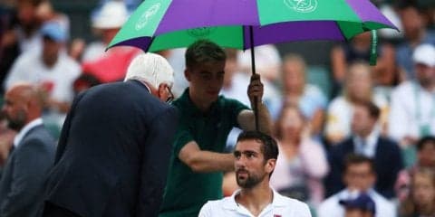 【速報】チリッチ、第3セットでペラに1ブレークを喫したところで試合は延期に[ウィンブルドン]