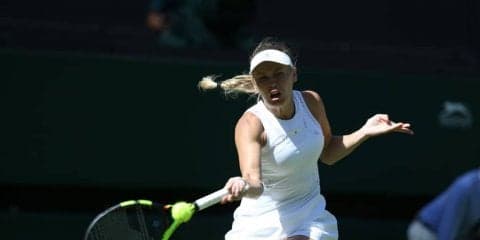 ウォズニアッキがストレートで1回戦を突破して好スタート[ウィンブルドン]