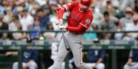 MLB打球速度7位の大谷翔平、復帰2戦目で“らしさ”　160キロ超ヒット連発
