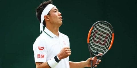 3回戦進出の錦織、エース量産に「珍しかったですね」。次戦はキリオスと対戦[ウィンブルドン]