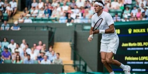 デル ポトロが6連続でラブゲームのキープも見せ快勝、3回戦では「トリッキーな」ペールと対戦へ[ウィンブルドン]