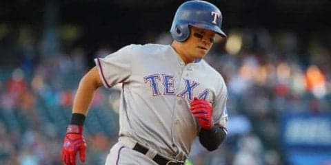 【MLB】レンジャーズ秋信守が先頭打者弾で45試合連続出塁　球団記録まで1試合