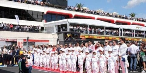 F1日本GP、決勝レース直前のグリッドに立つ子どもたちを募集