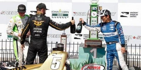 【INDYCAR 第11戦】今季最高の3位を得た佐藤琢磨、「チームにとって意義ある成果」を強調…優勝はヒンチクリフ